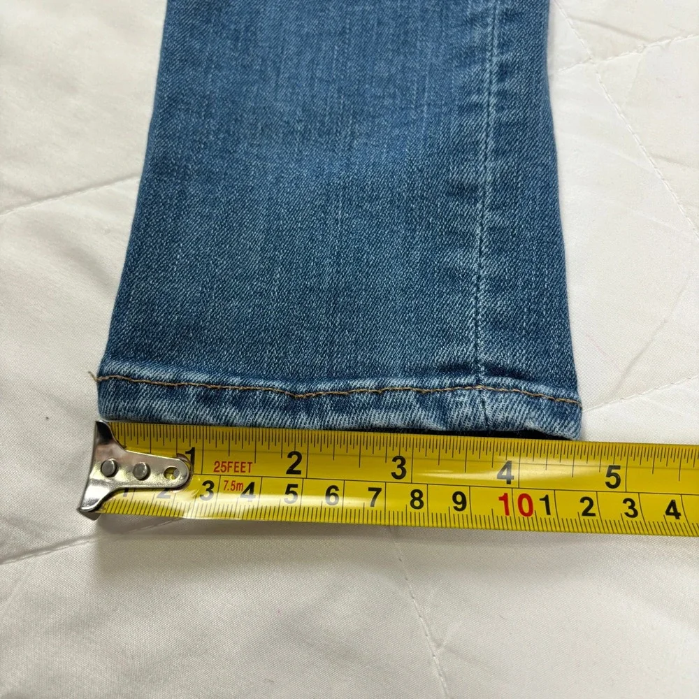 GAP‎ Girls Super Skinny Jeans Size 14 Adjustable Blue Stretch Distressed Denim
